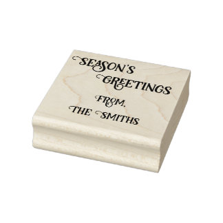 Tampons Encreurs Season's Greetings Rubber Stamp