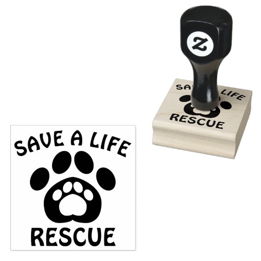 Tampons Encreurs Secourir le support chien en caoutchouc Timbre (Tamponné)