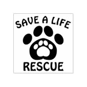 Tampons Encreurs Secourir le support chien en caoutchouc Timbre (Impression)