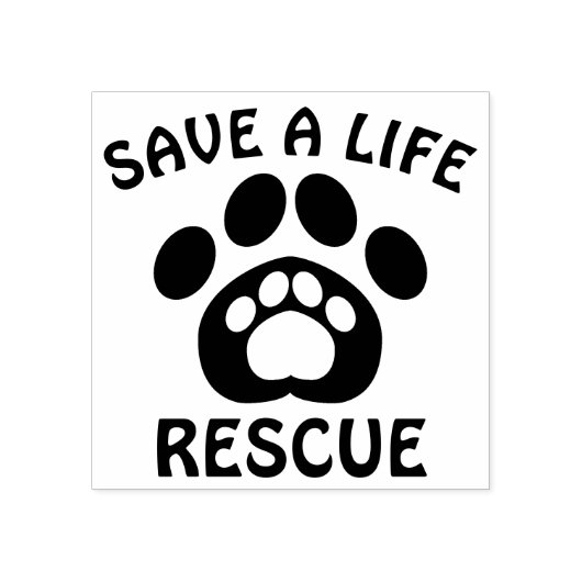 Tampons Encreurs Secourir le support chien en caoutchouc Timbre (Impression)