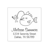 Tampons Encreurs Selfie avec l'adresse du poisson-pêcheur (Impression)