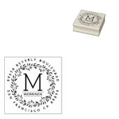 Tampons Encreurs Serre à main | Adresse initiale de retour personna (Tamponné)