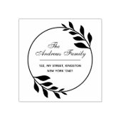 Tampons Encreurs Serre minimaliste moderne à feuilles (Impression)