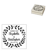 Tampons Encreurs Serre Rustique Laurel Script simple Mariage campag (Tamponné)