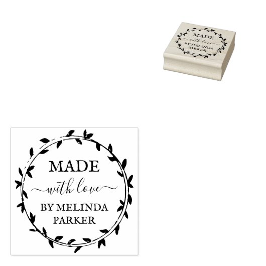 Tampons Encreurs Serre Verdoyante Simple Fabriquée Avec Amour (Tamponné)