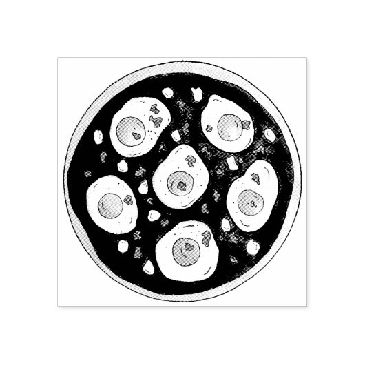 Tampons Encreurs Shakshouka Oeufs Pochés Sauce tomate Israélienne N (Impression)