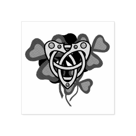 Tampons Encreurs Shamrock irlandais, coeur celtique irlandais, trèf (Impression)