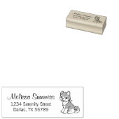 Tampons Encreurs Shiba Inu Chien de Chien de Chien De Retour Adress (Tamponné)