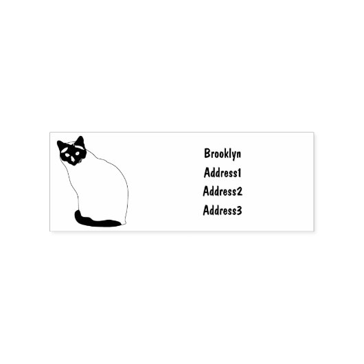 Tampons Encreurs Siamese cat cartoon (Impression)