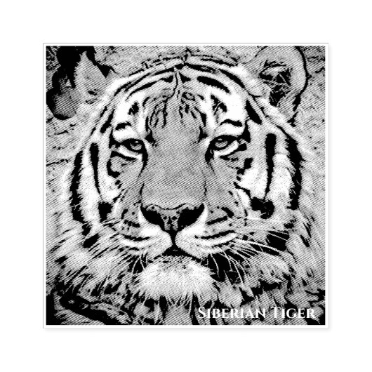 Tampons Encreurs Siberian Tiger ラバースタンプ (Impression)