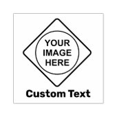 Tampons Encreurs Signal Diamant d'avertissement personnalisé (Impression)