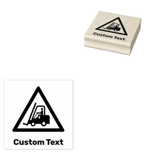 Tampons Encreurs Signal triangle d'avertissement de chariot élévate (Tamponné)