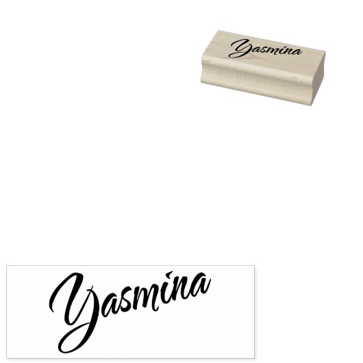 Tampons Encreurs Signature cursive du nom Yasmina (Tamponné)