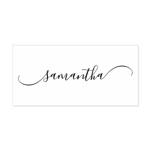 Tampons Encreurs Signature de lessive incurvée (Impression)