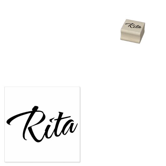 Tampons Encreurs Signature de script cursive Rita name (Tamponné)