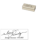 Tampons Encreurs Signature de script Simple En mémoire d'amour (Tamponné)