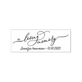 Tampons Encreurs Signature de script Simple En mémoire d'amour (Impression)