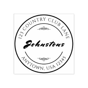 Tampons Encreurs Signature du ménage Timbre en caoutchouc personnal