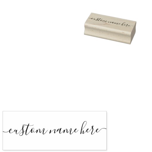 Tampons Encreurs Signature manuscrite Script Nom personnalisé ajout (Tamponné)