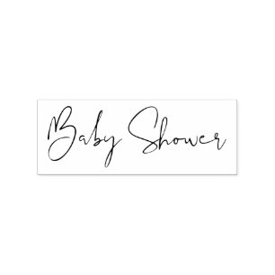 Tampons Encreurs Signature Script Baby shower simple