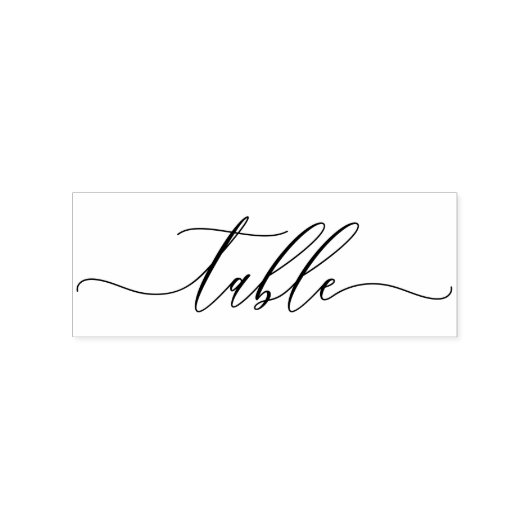 Tampons Encreurs Signature Script Simple Place Table (Impression)