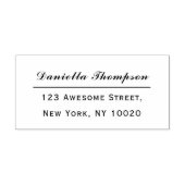 Tampons Encreurs Signature tendance Nom du script Texte Adresse de (Impression)