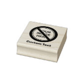 Tampons Encreurs Signe circulaire d'interdiction avec texte et imag (Tampon)