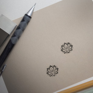 TAMPONS ENCREURS SIGNE DE FLEURS LOTUS