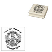 Tampons Encreurs Signe de Paix Floral Rétro Issu de la Bibliothèque (Tamponné)