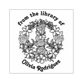 Tampons Encreurs Signe de Paix Floral Rétro Issu de la Bibliothèque (Impression)