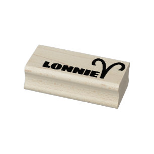 Tampons Encreurs Signe Zodiac Aries Cool Nom personnalisé Texte