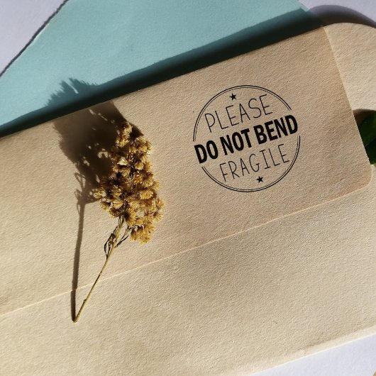 Tampons Encreurs S'il vous plaît ne pas plier, emballage fragile
