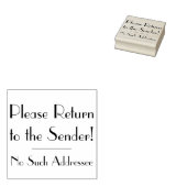 Tampons Encreurs "S'il vous plaît retourner à l'expéditeur!" "Aucun (Tamponné)