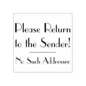 Tampons Encreurs "S'il vous plaît retourner à l'expéditeur!" "Aucun (Impression)