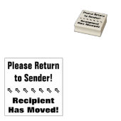 Tampons Encreurs "S'il vous plaît revenir à Expéditeur!", "Le bénéf (Tamponné)
