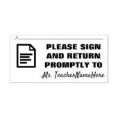 TAMPONS ENCREURS "S'IL VOUS PLAÎT SIGNER ET RETOURNEZ RAPIDEMENT À" (Impression)