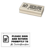 TAMPONS ENCREURS "S'IL VOUS PLAÎT SIGNER ET RETOURNEZ RAPIDEMENT À" (Tamponné)