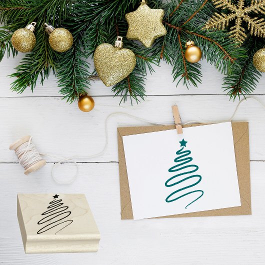 Tampons Encreurs Silhouette Arbre de Noël