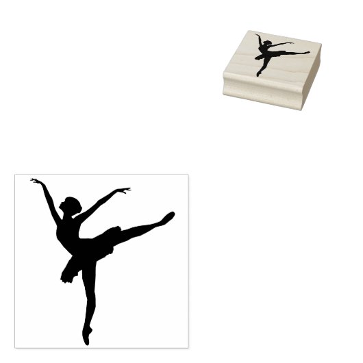 Tampons Encreurs Silhouette Ballerina Simple (Tamponné)