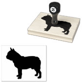 Tampons Encreurs Silhouette Bulldog, Chien, Timbre en caoutchouc de (Tamponné)