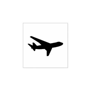 Tampons Encreurs Silhouette d'avion simple classique