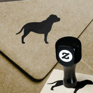 Tampons Encreurs Silhouette de bull-terrier du Staffordshire