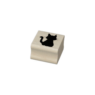 Tampons Encreurs Silhouette de chaton assis
