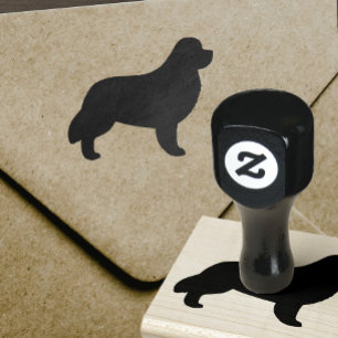 Tampons Encreurs Silhouette de chien de Terre-Neuve