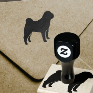 Tampons Encreurs Silhouette de la race chinoise Shar Pei