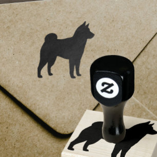 Tampons Encreurs Silhouette de la race de chiens Shiba Inu