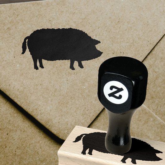 Tampons Encreurs Silhouette de porc Mangalitsa