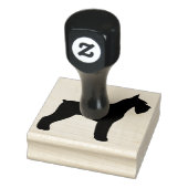 Tampons Encreurs Silhouette de race de chien Schnauzer géant (Tampon)