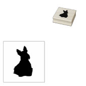 Tampons Encreurs silhouette de terrier écossais/vue de première séa (Tamponné)