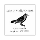 Tampons Encreurs Silhouette d'oiseaux personnalisée (Impression)